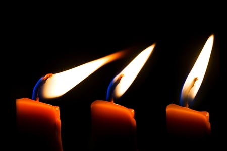 A burning candle.の写真素材