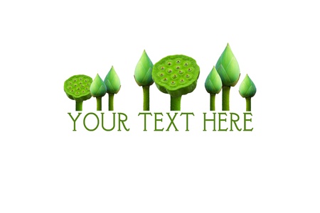 Lotus text.の写真素材