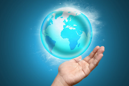 Hand and the world.