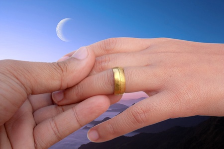 Hand ringの写真素材