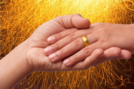 Hand ring.の写真素材