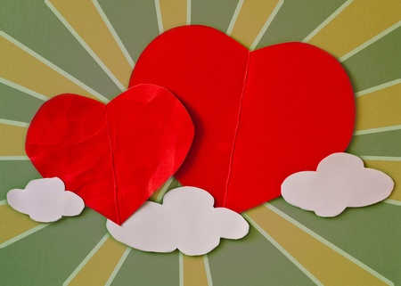 Paper Heart.の写真素材