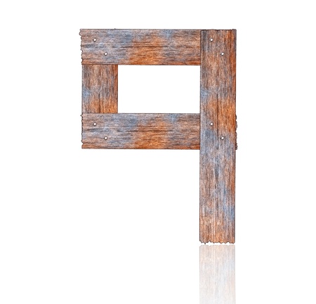 Numbers with wooden floors and white.の写真素材