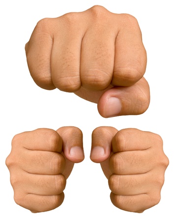 Fist isolated on a white background.の写真素材