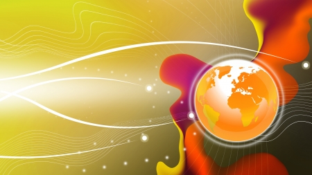 Background with globeの写真素材