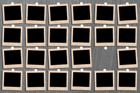 Antique picture frame on the wall. Area of the image.の写真素材