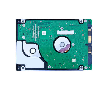 Hard disk isolated on a white background.