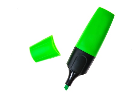 Highlighter isolated on a white background.の写真素材