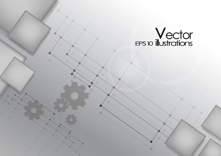 Abstract vector background, technology illustrationのイラスト素材