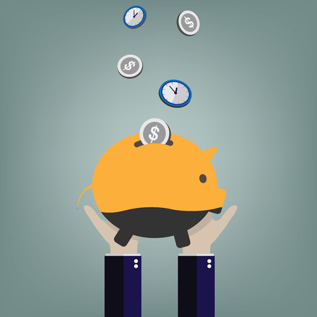 Piggy bank, illustrationのイラスト素材