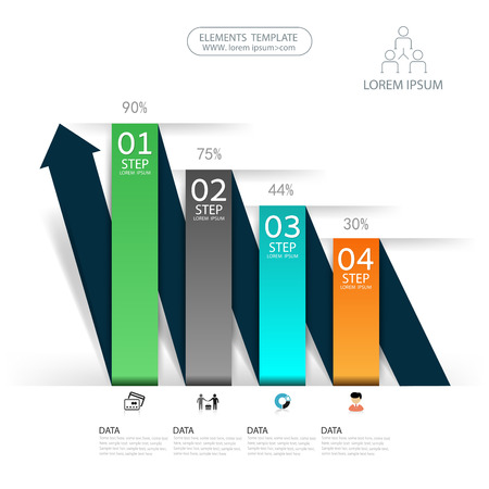 Time line infographic and icons vector design template.のイラスト素材