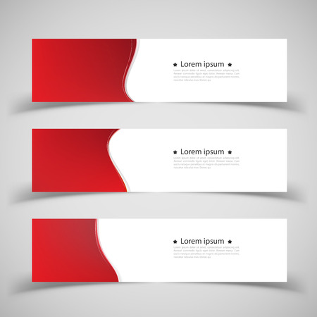 Set of banner templates.  Modern abstract Vector Illustration design.のイラスト素材