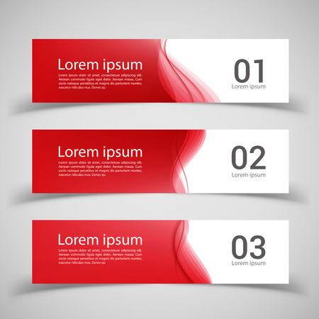 Set of banner templates.  Modern abstract Vector Illustration design.のイラスト素材