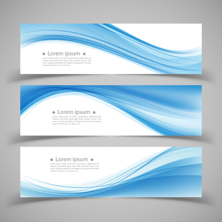 Set of banner templates.  Modern abstract Vector Illustration design.のイラスト素材