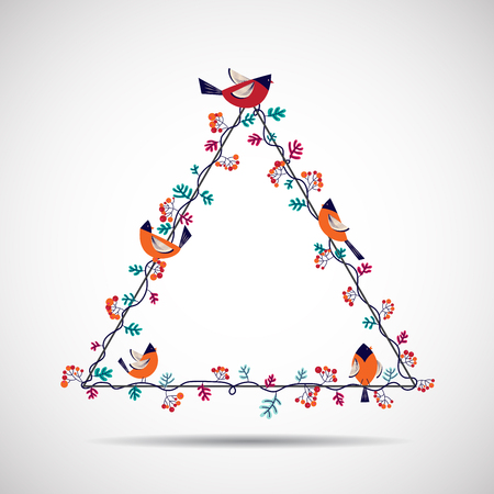 Illustration of floral tags. flowers arranged un a shape design for Thank you tags, wedding tags, printableのイラスト素材