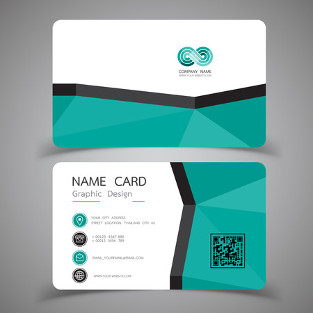 Business card design set, Modern Creative Business Card Template Vector illustrations.のイラスト素材