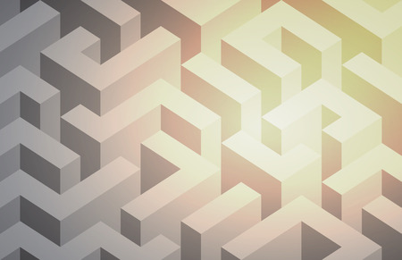 Abstract lightened maze Black and white.のイラスト素材