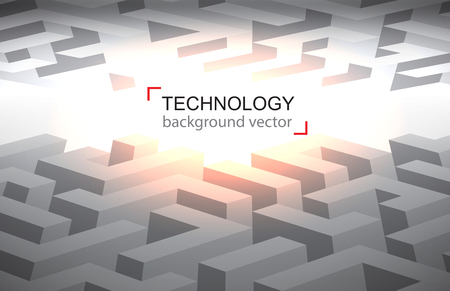 Maze background technology.のイラスト素材