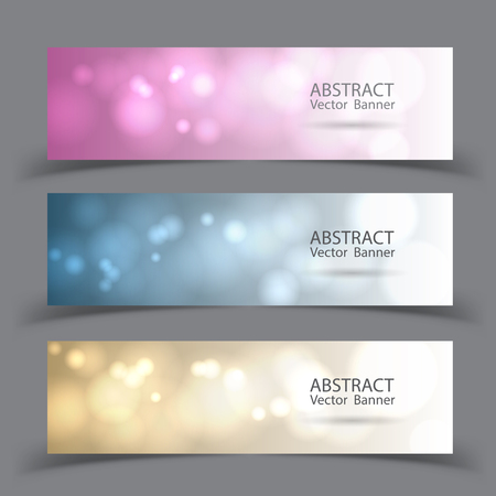 Banner colorful bokeh abstract background, For the festival.のイラスト素材