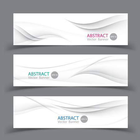 Set of banner templates.  Modern abstract Illustration design.のイラスト素材