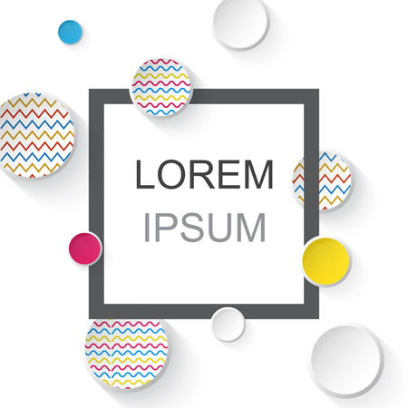 Vector frame of modern abstract.のイラスト素材