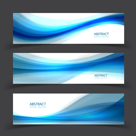 Set of banner templates.  Modern abstract Vector Illustration design.のイラスト素材