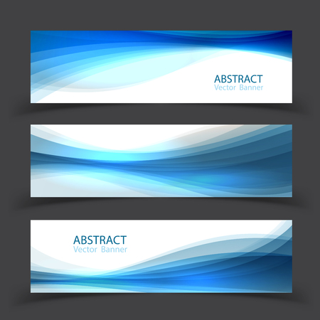 Set of banner templates.  Modern abstract Vector Illustration design.のイラスト素材