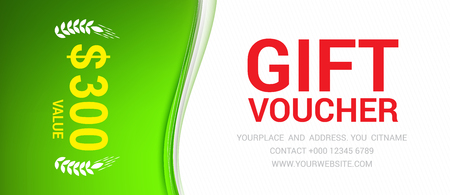 Gift voucher template modern pattern vector design. Vector illustrationのイラスト素材