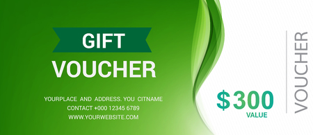 Gift voucher template modern pattern vector design. Vector illustrationのイラスト素材