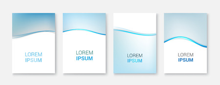 Vector Abstract smooth color blue wave background.Vector illustration eps 10のイラスト素材