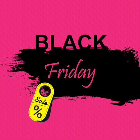 Black Friday sale posters vector. special offer shopping illustration.のイラスト素材