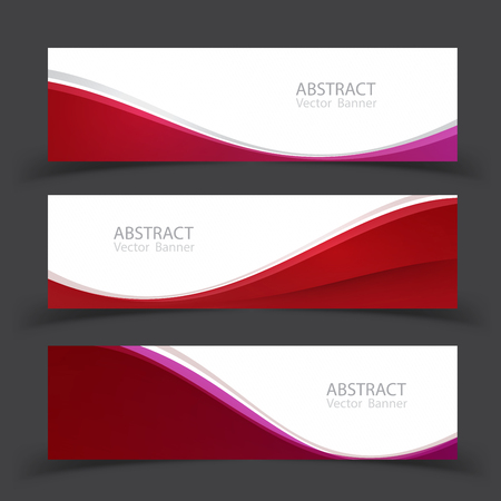Set of banner templates.  Modern abstract Vector Illustration design.のイラスト素材