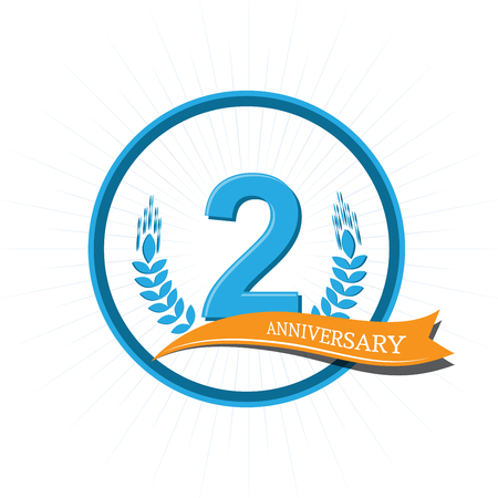 Anniversary celebration of numbers background. vector illustrationのイラスト素材