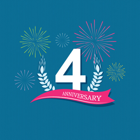 Anniversary celebration of numbers background. vector illustrationのイラスト素材