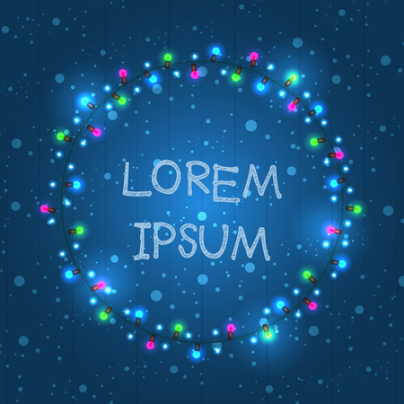 Abstract lights background. Glowing light bulbs design.Vectorのイラスト素材