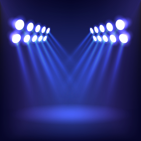 Blue background lighting.のイラスト素材