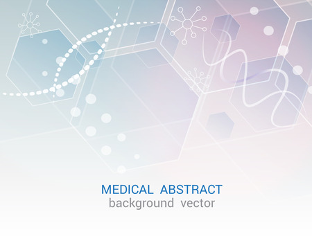 Abstract molecules medical background concept template design Vector Illustration.のイラスト素材