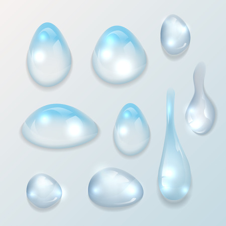 Abstract Water transparent drops backgrounds.vectorのイラスト素材