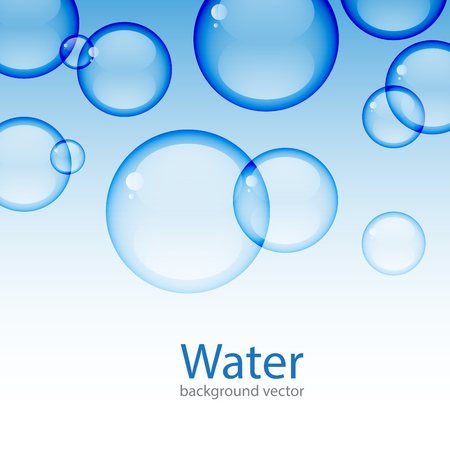 Abstract Water transparent drops backgrounds.vectorのイラスト素材