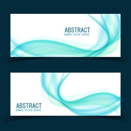 Vector abstract design banner template.vector illustration.Perfect background design for headline and sale banner.blue and pink waved lines for brochure, website, flyer design. Transparent wave.のイラスト素材
