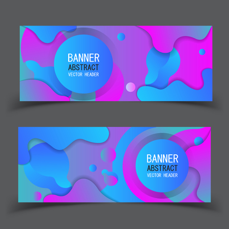 Banner future geometric patterns. Eps10 vector. Perfect background design for headline and sale banner.のイラスト素材