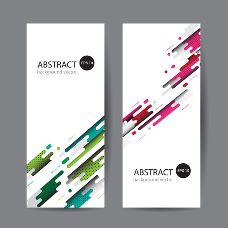 Geometric design banner web template vector abstract.のイラスト素材