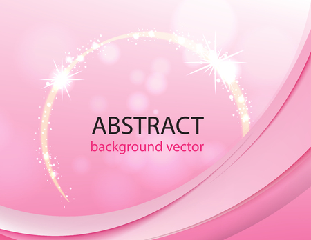Abstract light vector pink waves background. Perfect background design for headline and sale banner.のイラスト素材