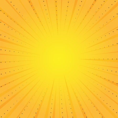 Yellow  point abstract sun vector background.のイラスト素材