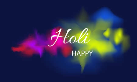 Happy holi for card design. Vector illustration.のイラスト素材