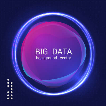 Abstract colorful big data. Fluid gradients banner design. vectorの写真素材