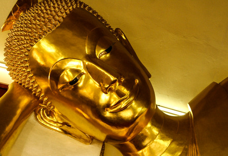 Reclining Golden Buddhaのeditorial素材