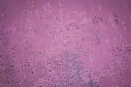 Purple rusted metal vintage background and vignettingの写真素材