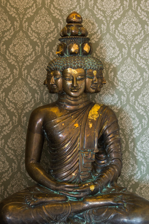 Holy Buddha praying for the wealthのeditorial素材