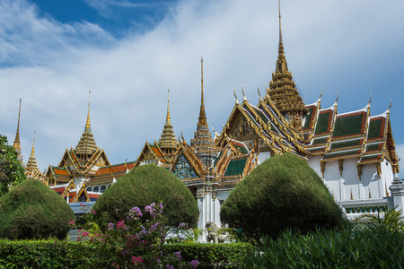 Royal palace view in cloudy dayの写真素材